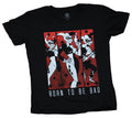 Harley Quinn Adult New T-Shirt - Born To Be Bad Triptic