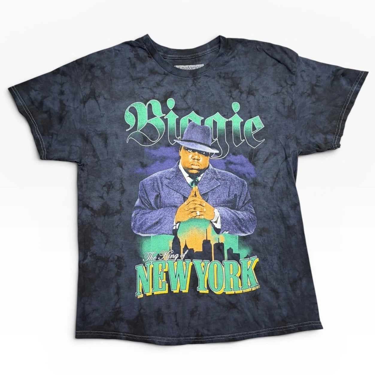The Notorious B.I.G. King of New York Tie Dye Heavyweight Tee Mens S/M Oversized