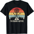 Retro I'm Radio-Active Shirt With Tower Antenna Ham Radio Gift Unisex T-Shirt