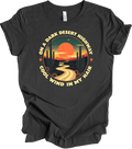 Dark Desert Highway Adventure Tee Retro Nature Graphic Road Trip Shirt T-shirt