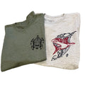 808 Maui Hawaii Graphic T-Shirt Lot Of 2 Mens L Tiger Shark Tiki Honu Resortwear