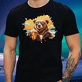 Mens Beer Print Cotton Bear T-Shirt Size XS to 5XL