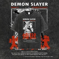 Demon Slayer Rengoku T-Shirt Vintage Washed Anime Graphic Tee Cotton Top