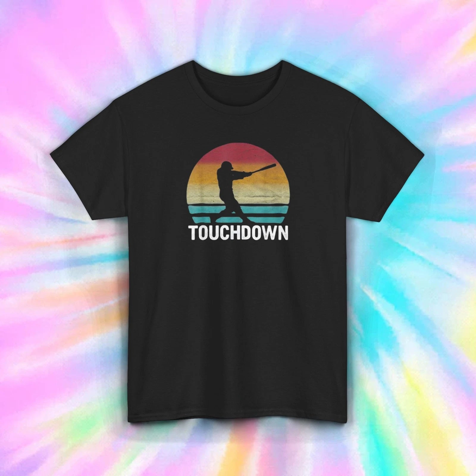 Touchdown Baseball T-Shirt S-5XL Funny Retro Sports Humor Gift Tee Fans