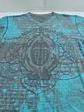 Retrofit Y2K for Men with Graphic Print T-shirt Size Large Short Sleeve