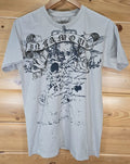 Infamous Y2K Affliction Skull Graphic T Shirt Men Large Grunge Cyber Goth