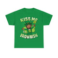 Kiss Me I'm Brownish Black Leprechaun St Patricks Day Unisex Cotton T-Shirt