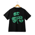 Unisex Washed T-Shirt St. Patrick's Day Groovy Shamrock Retro 80s Casual Tee