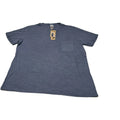 Hanes Archroma Blue Pocket T-Shirt Men’s Large Slub Cotton Crew Neck Casual...