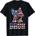 Bruh Funny French Bulldog Meme Dog Lover Art T-Shirt S-3XL