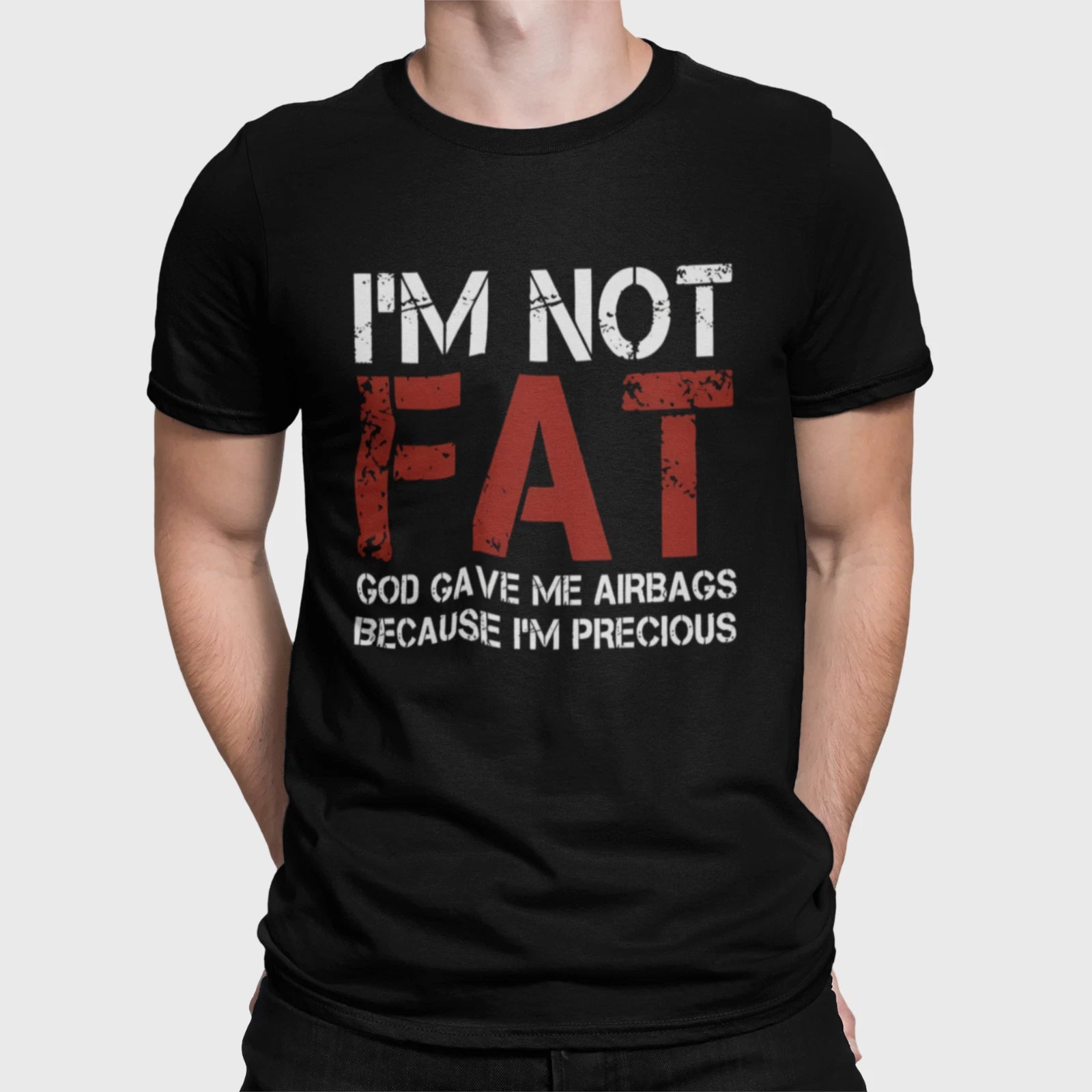 I’m Not Fat Shirt Funny Sarcastic Humor Tee Unisex Graphic S-4XL