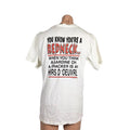 Vintage 90s Redneck Country Club Shirt White Sardine on a Cracker sz L Humor