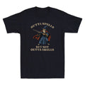 Outta Spells But Not Outta Shells Funny Wizard Fantasy Meme Retro Men's T-Shirt