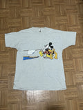 VTG Disney Mickey Mouse T-Shirt Double Sided Single Stitch Tug of War Size XL