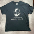 Gildan Ultra Cotton Mens XL Black Biker Graphic T-Shirt I Rode My Pew To Church