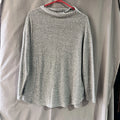 gray textured knit garment Shirt Retro Y2k Boho from Old Navy Size Large TG2174