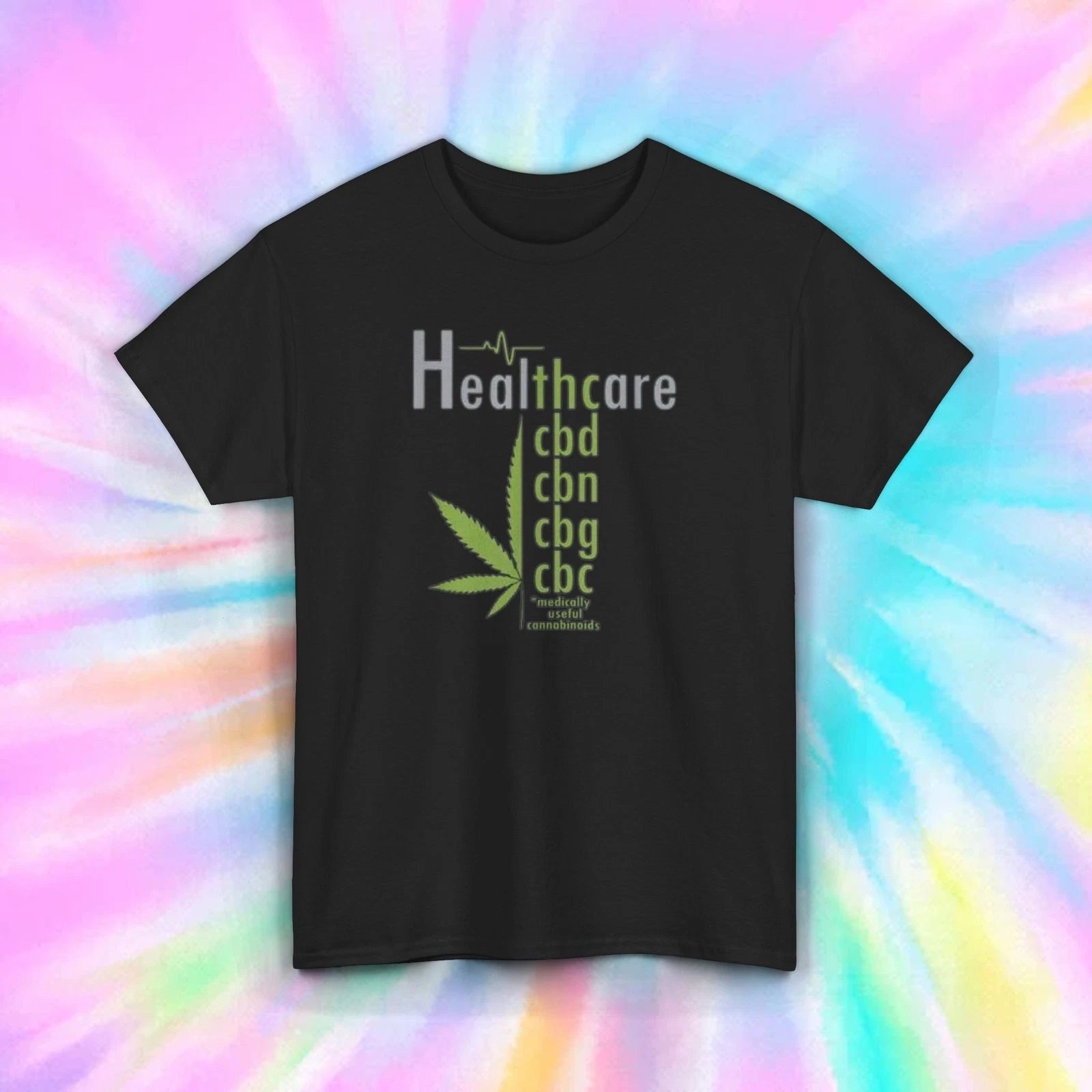 Cannabis Healthcare T-Shirt | CBD Cannabinoid Leaf Graphic Tee | 420 Gift