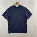 Alex Mill T Shirt Mens Small Blue Navy Pocket Short Sleeve Minimalist Adult