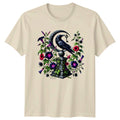 Mystical Raven Moon Key T-Shirt Gothic Witchy Nature Fantasy Birthday Gift