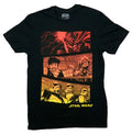Star Wars New Adult T-Shirt - Red & Yellow Fade Manga Art