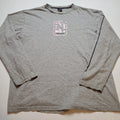 Nautica T-Shirt Mens XL Gray Long Sleeve Hole Y2k W19