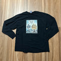 Gildan Funny Comic Dad Joke Jesus Tablet Long Sleeve Black Graphic T-Shirt XL