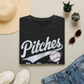 Funny Baseball T Shirt Pitches Be Crazy Game Day Season Humor Graphic Tee