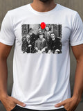 Horror Slasher Crew Group Picture Halloween Adult Humor Funny T-Shirt