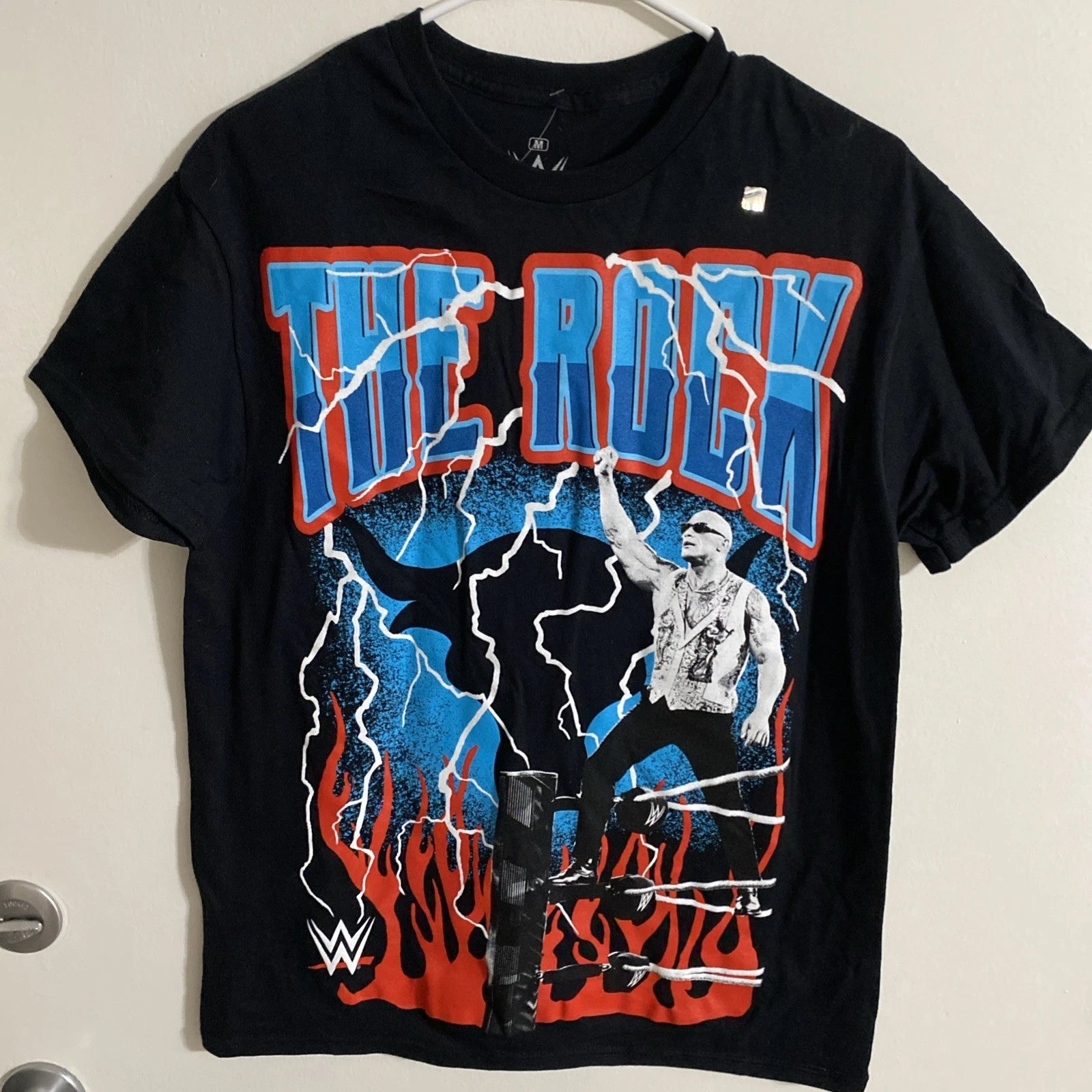 WWE WWF The Rock Final Boss AOP Men IYKYK Sz M