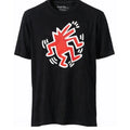 Keith Haring Dancing Dog T-Shirt Sz Medium Black Pop Art Graphic Tee Barking Dog