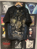 Vintage Y2K 2000’s Affliction Like samurai Skull Warrior tee shirt Men’s 2XL