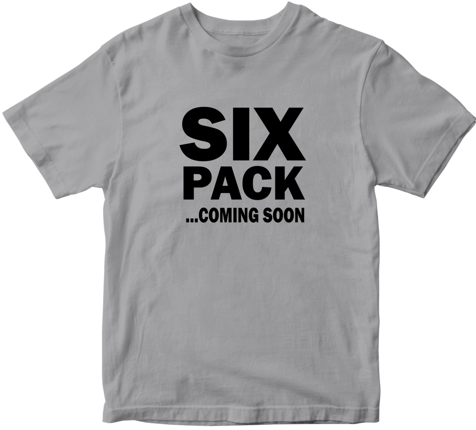 Six Pack Coming Soon T-shirt Gym Workout Body Fitness Abs Funny Slogan Gifts