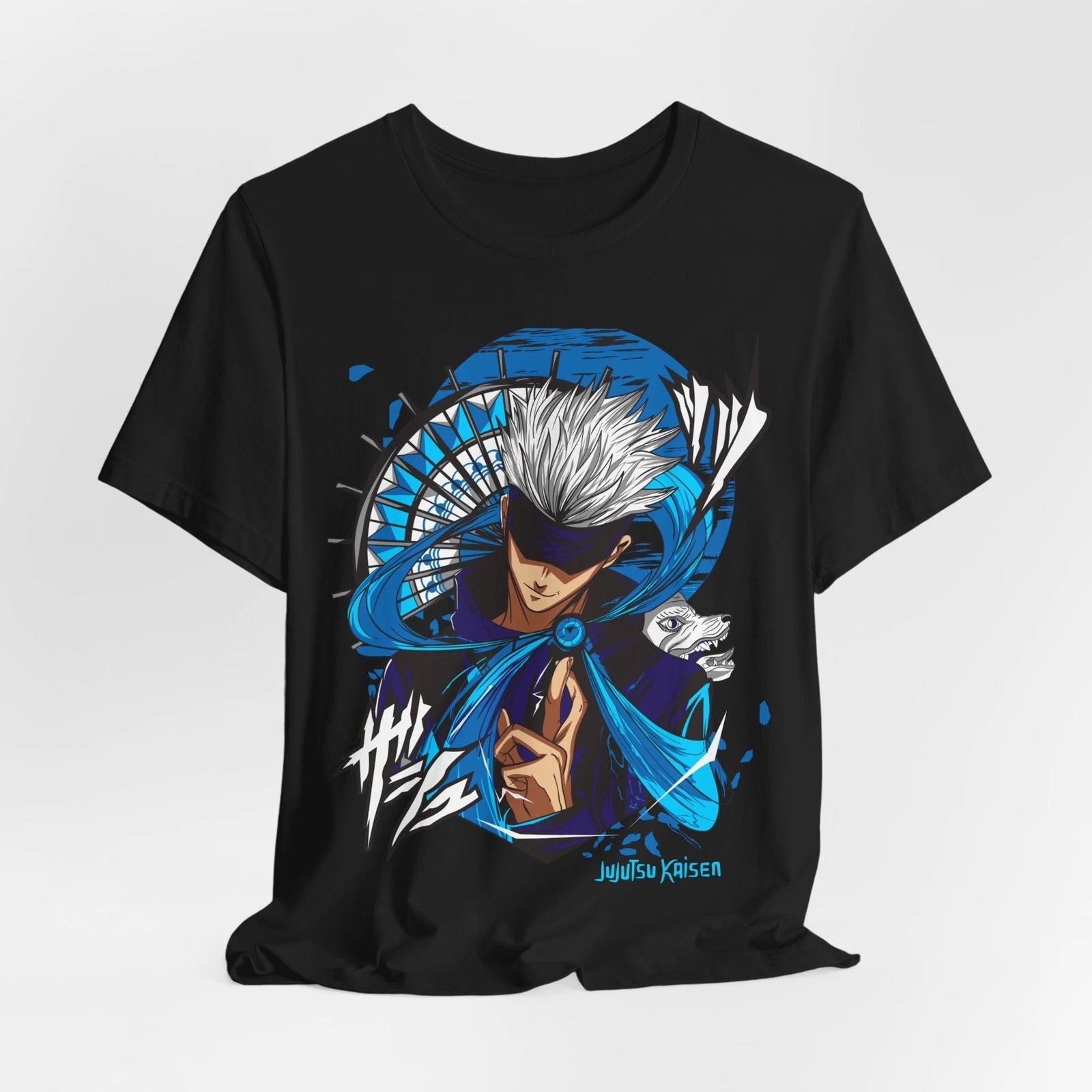 Satoru Gojo Anime Graphic Tee - Unisex Shirt, Manga Character Top, Japanese