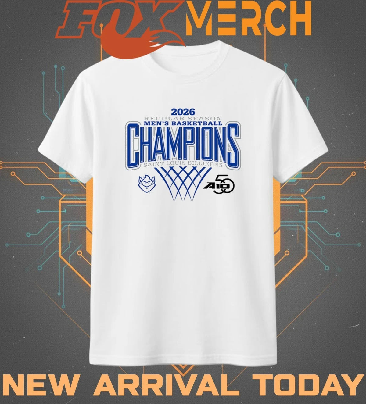 Saint Louis Billikens 2026 Atlantic 10 Men’s Basketball Regular Season Champions t-shirt