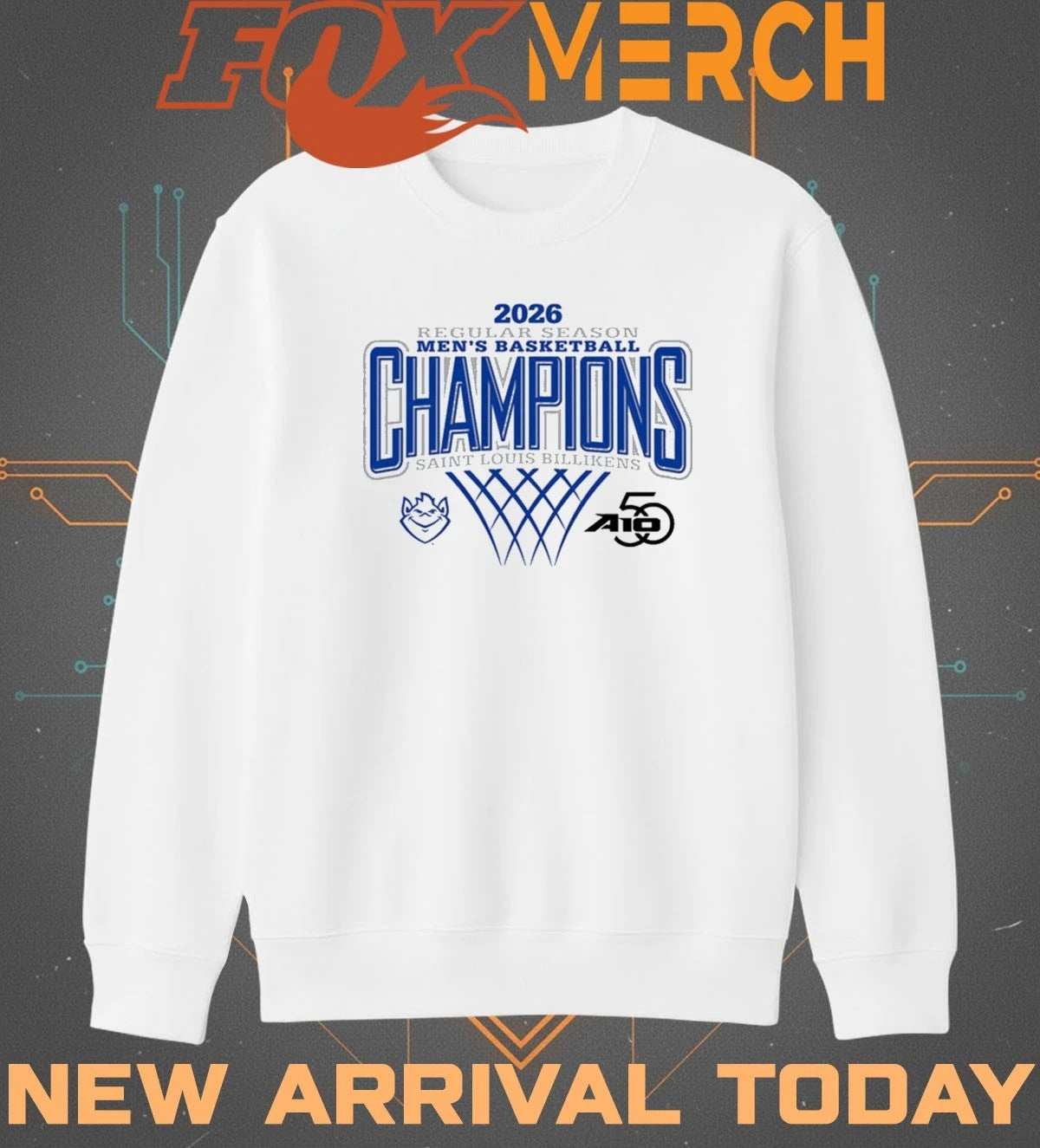 Saint Louis Billikens 2026 Atlantic 10 Men’s Basketball Regular Season Champions t-shirt