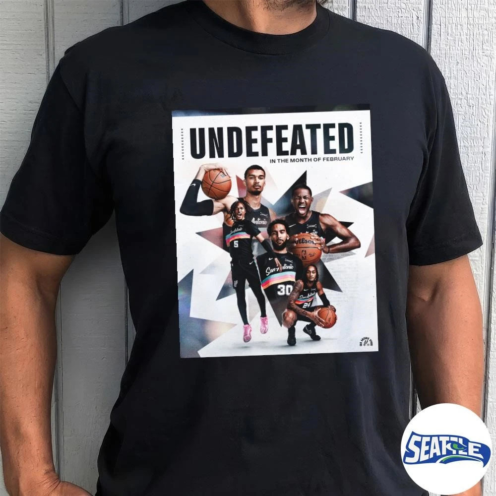 San Antonio Spurs Undefeated In A Month Of February Poster shirt