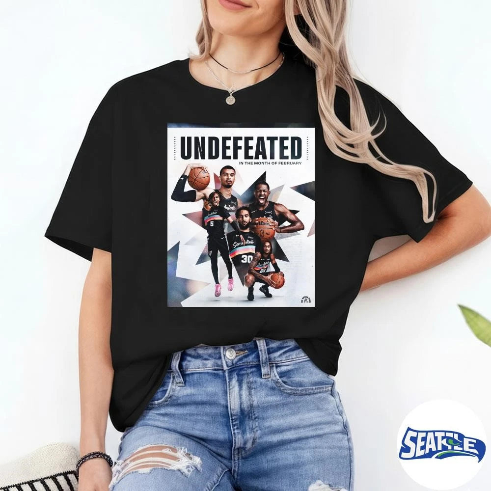 San Antonio Spurs Undefeated In A Month Of February Poster shirt