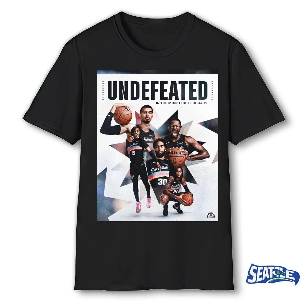 San Antonio Spurs Undefeated In A Month Of February Poster shirt