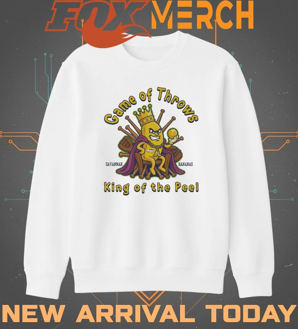Savannah Bananas game of throws king of the peel t-shirt