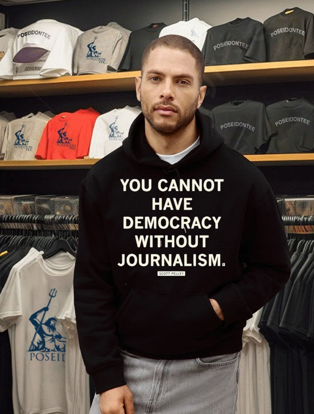 Scott Pelley You Cannot Have Democracy Without Journalism T-shirt