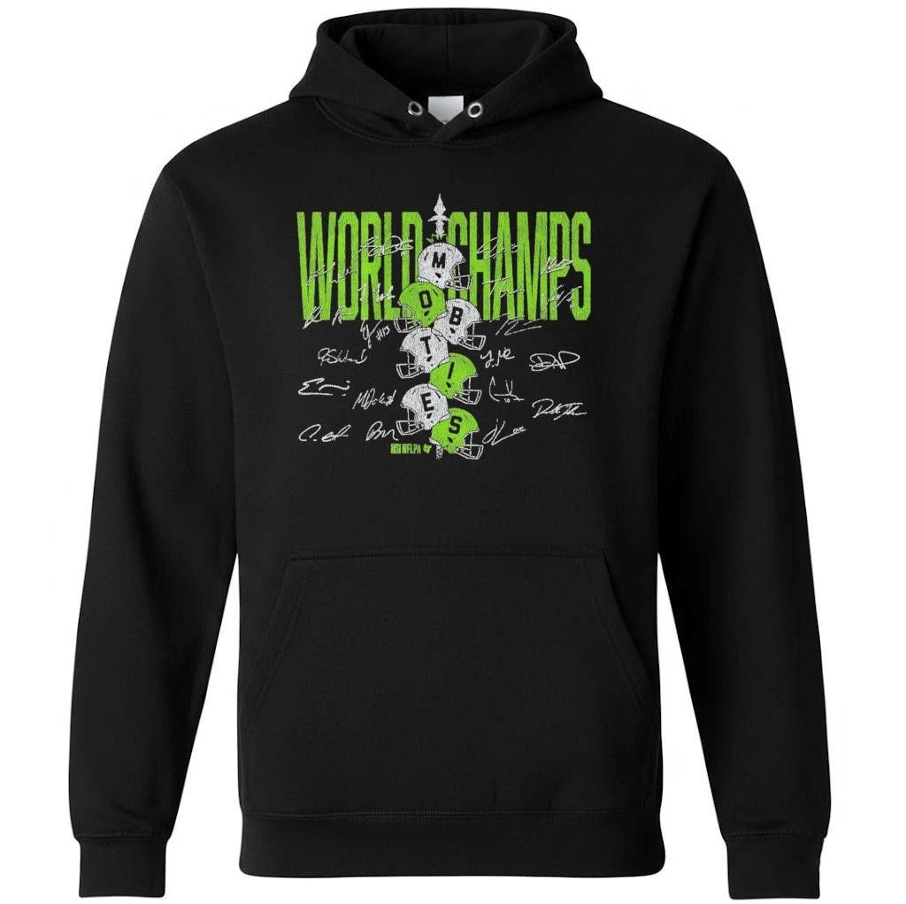 Seattle Football World Champs Helmet Stack Shirt