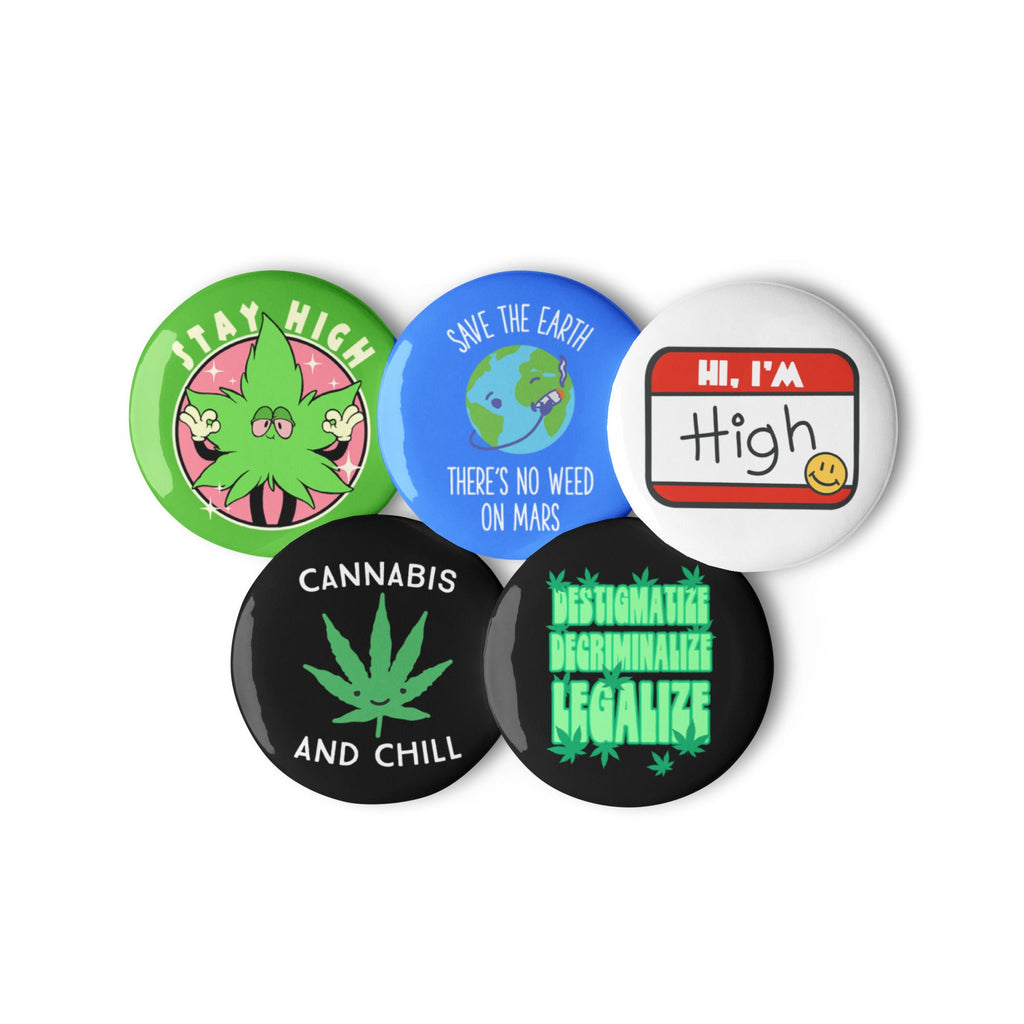 Mary Jane, Weed Positive Set of Pins
