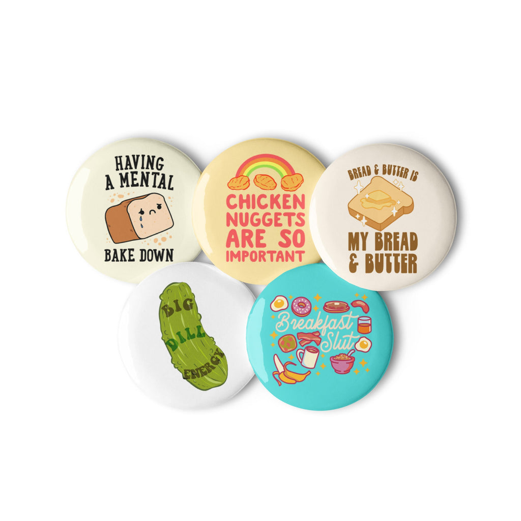 Foodie Funny Misc. Set of Pins