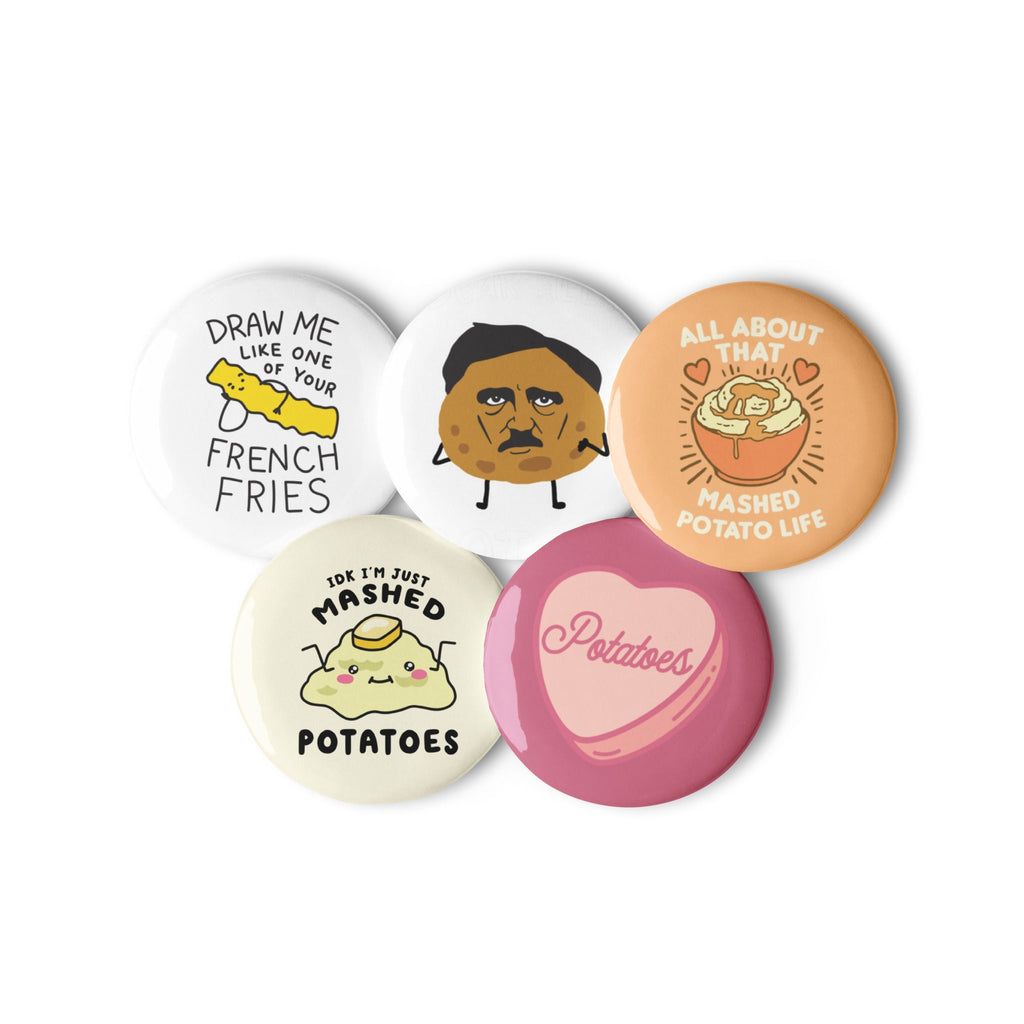 Silly Potato Lovers Unit! Set of Pins