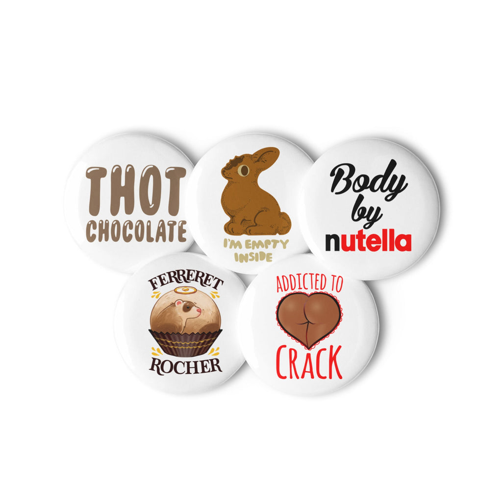 Chocolate Puns Set of Pins