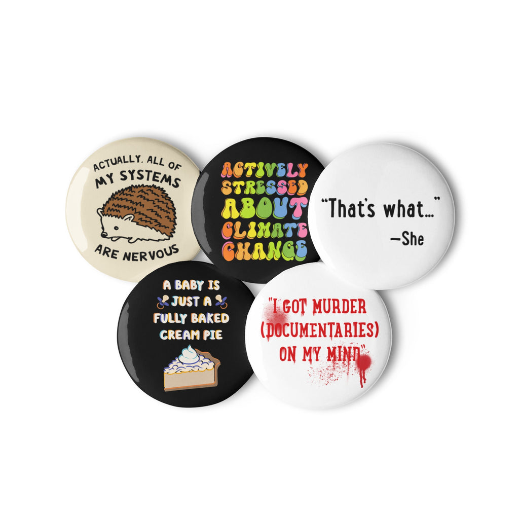 Funny Sarcastic Humor Set of Pins