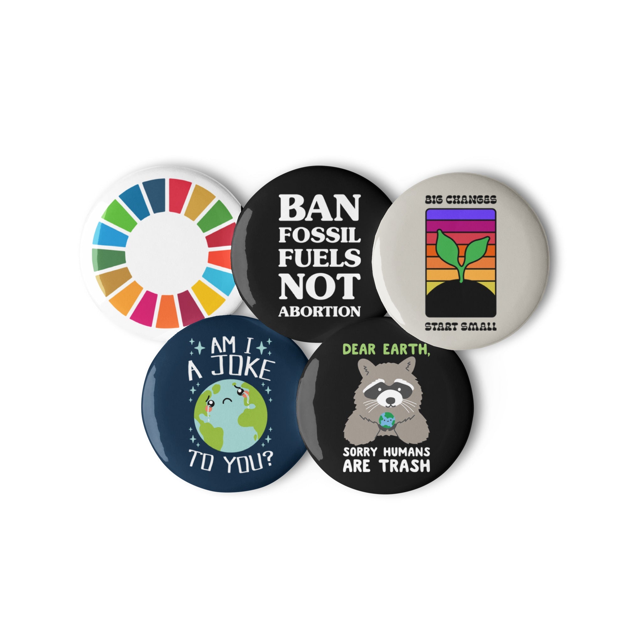 Sustainable Future for Mother Earth Set of Pins