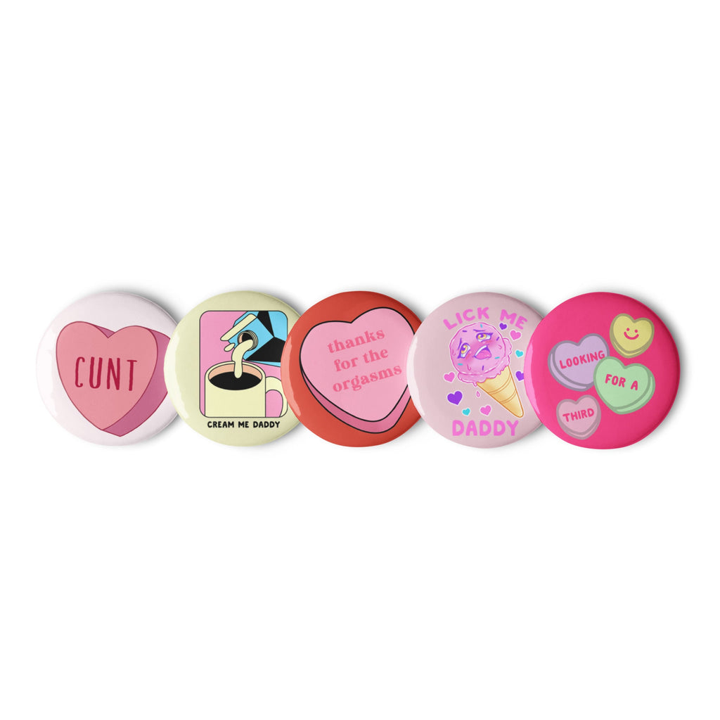 Heart Candy NSFW Set of Pins