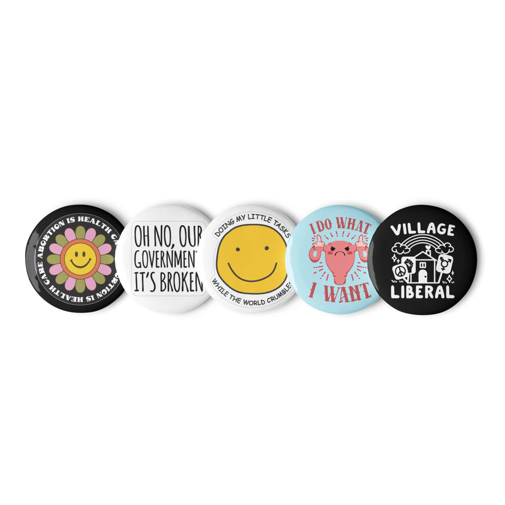 Women's Rights, Progressive Set of Pins