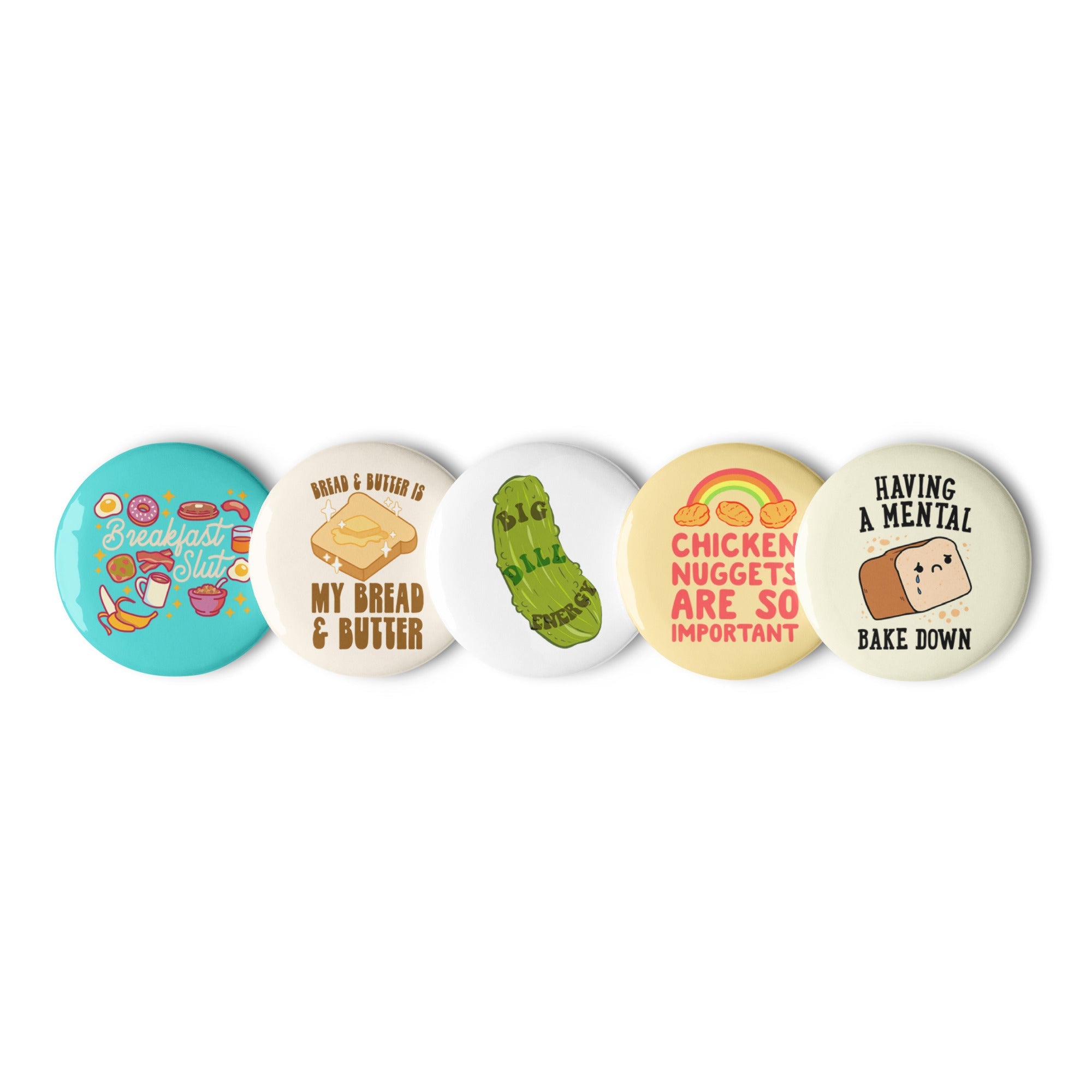 Foodie Funny Misc. Set of Pins